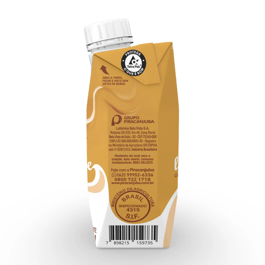 Piracanjuba + Cacau Show La Creme Gold 250ml
