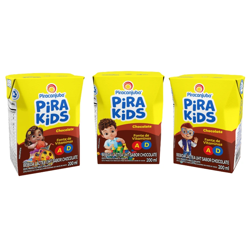 Achocolatado Piracanjuba Pirakids 200ml