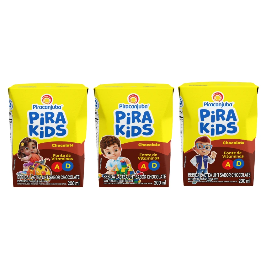Achocolatado Piracanjuba Pirakids 200ml