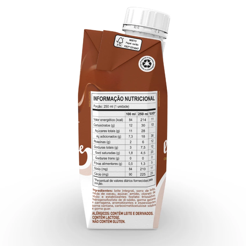 Piracanjuba + Cacau Show La Creme Ao Leite 250ml