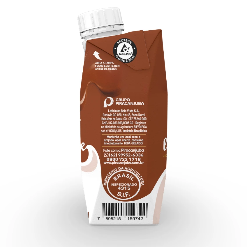 Piracanjuba + Cacau Show La Creme Ao Leite 250ml