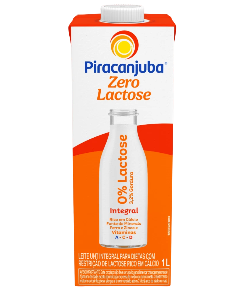 Leite Integral Zero Lactose Piracanjuba 1L