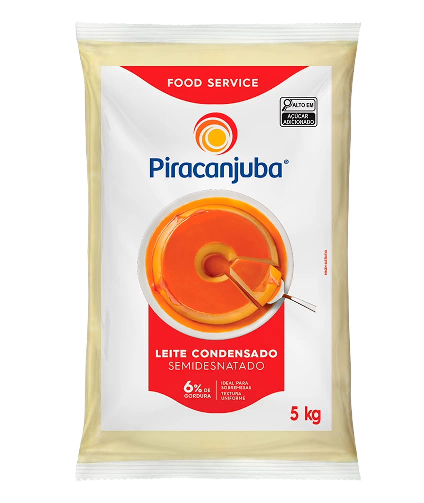 Leite Condensado Piracanjuba Semidesnatado 5kg