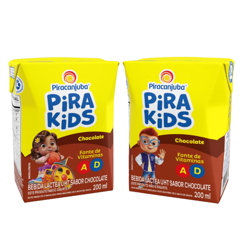 Achocolatado Piracanjuba Pirakids 200ml