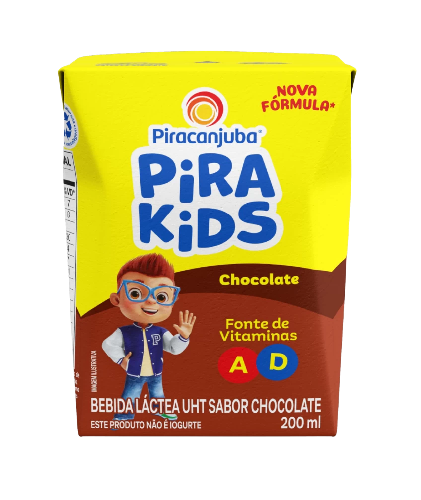 Achocolatado Piracanjuba Pirakids 200ml