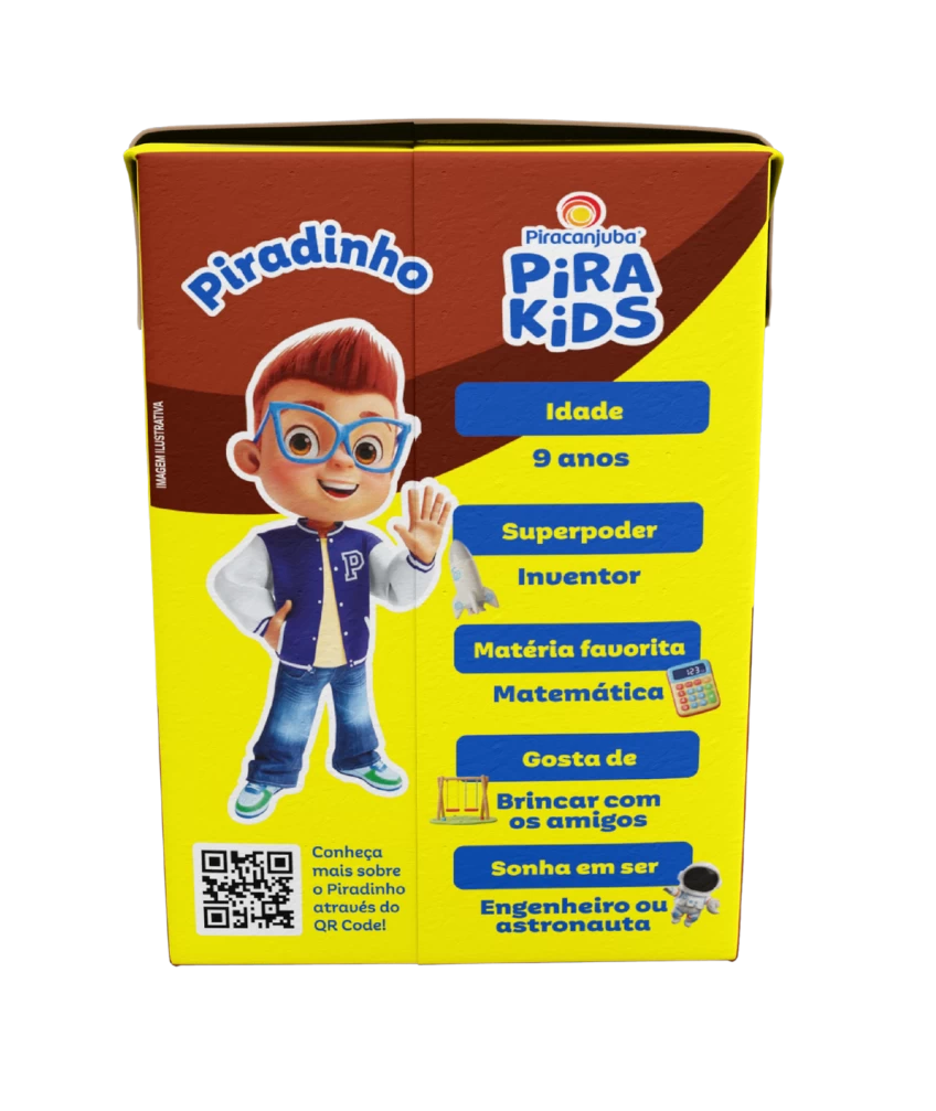 Achocolatado Piracanjuba Pirakids 200ml