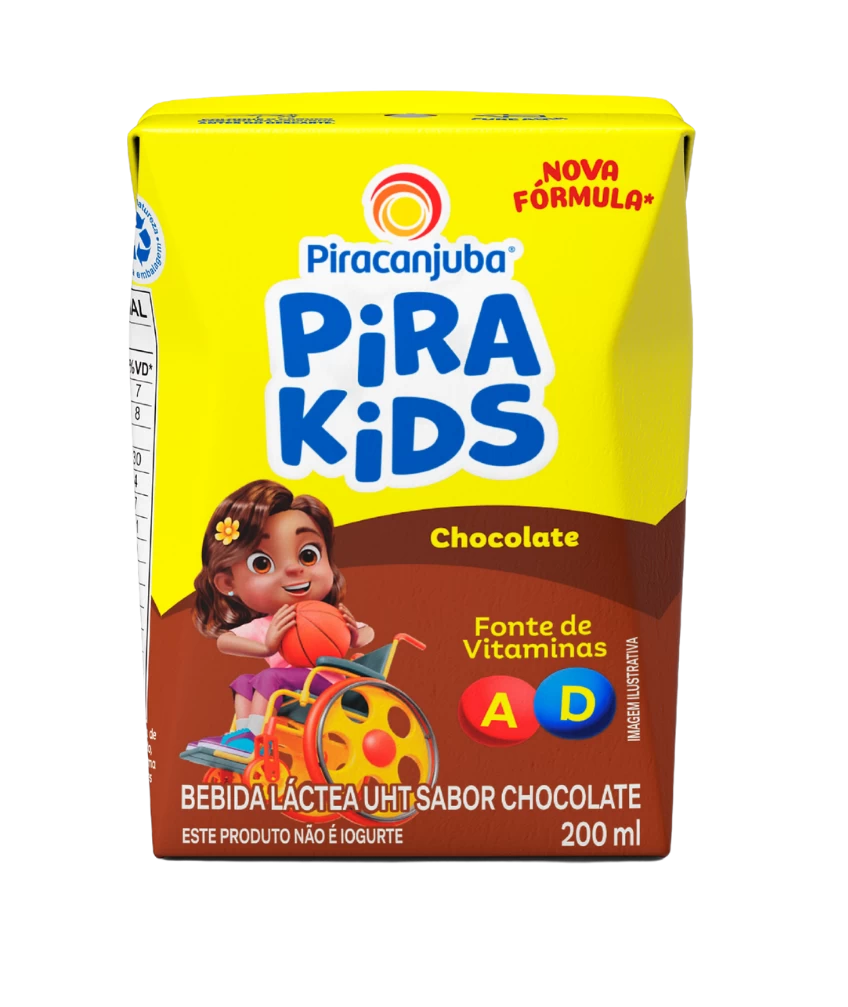 Achocolatado Piracanjuba Pirakids 200ml