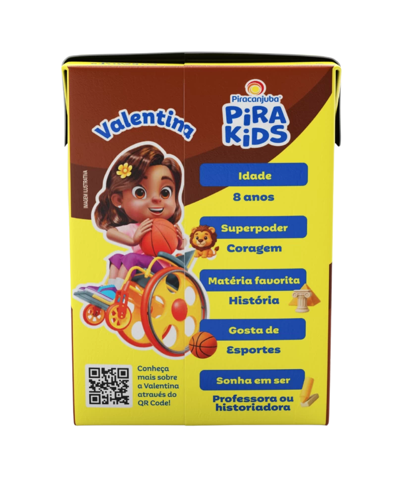 Achocolatado Piracanjuba Pirakids 200ml - Valentina