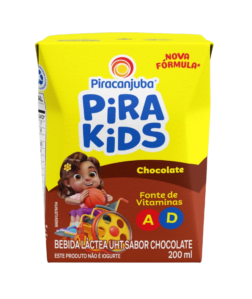 Achocolatado Piracanjuba Pirakids 200ml