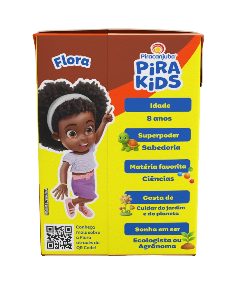 Achocolatado Piracanjuba Pirakids Zero Lactose 200 ml - Flora