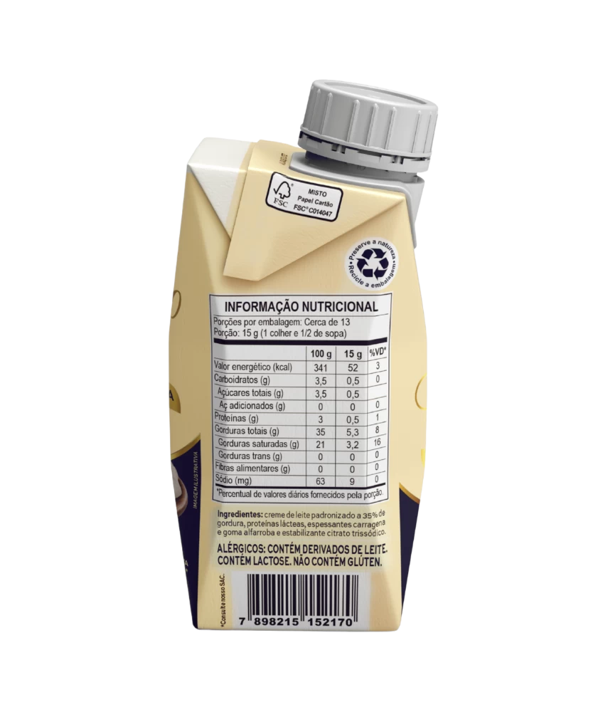 Crema de Leche UHT Bate Chantilly 200g