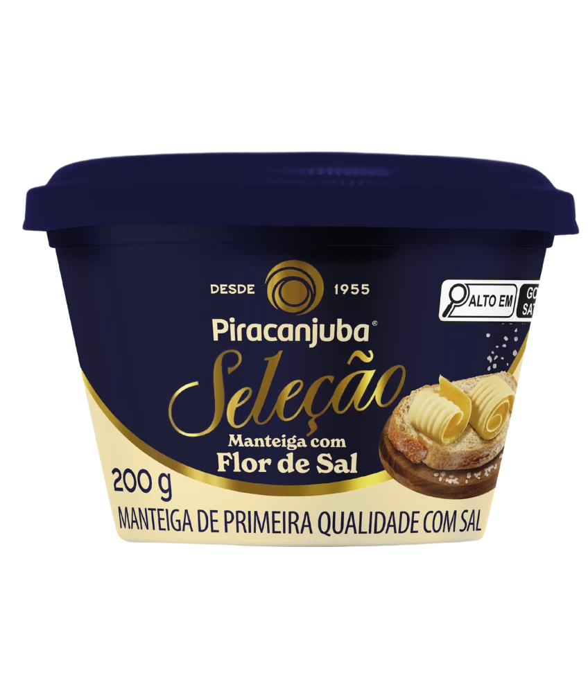 Manteiga Gourmet com Flor de Sal Piracanjuba 200g