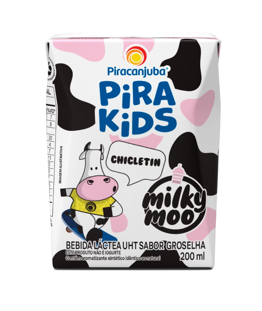 Pirakids + Milky Moo Chicletin 200 ml