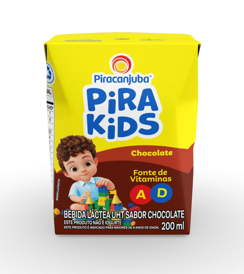 Achocolatado Piracanjuba Pirakids 200ml