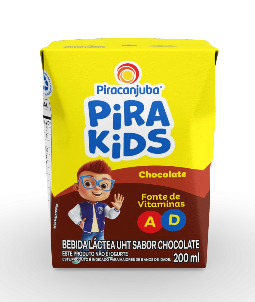 Achocolatado Piracanjuba Pirakids 200ml