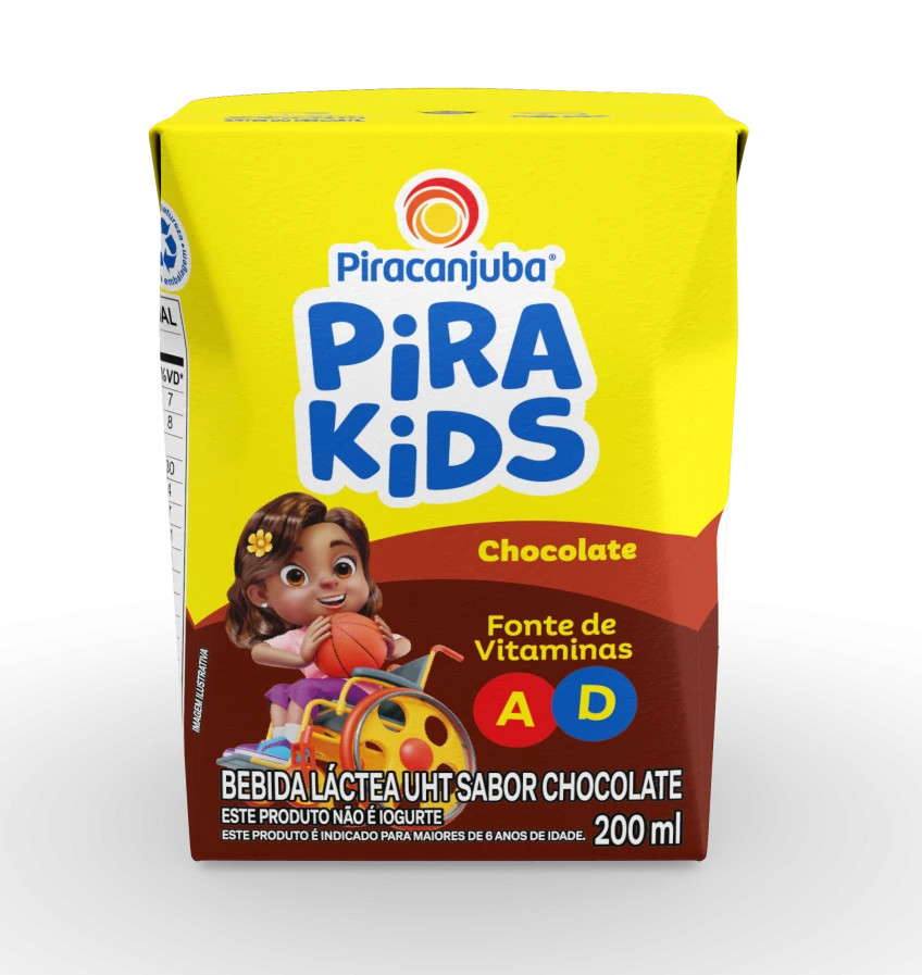 Achocolatado Piracanjuba Pirakids 200ml