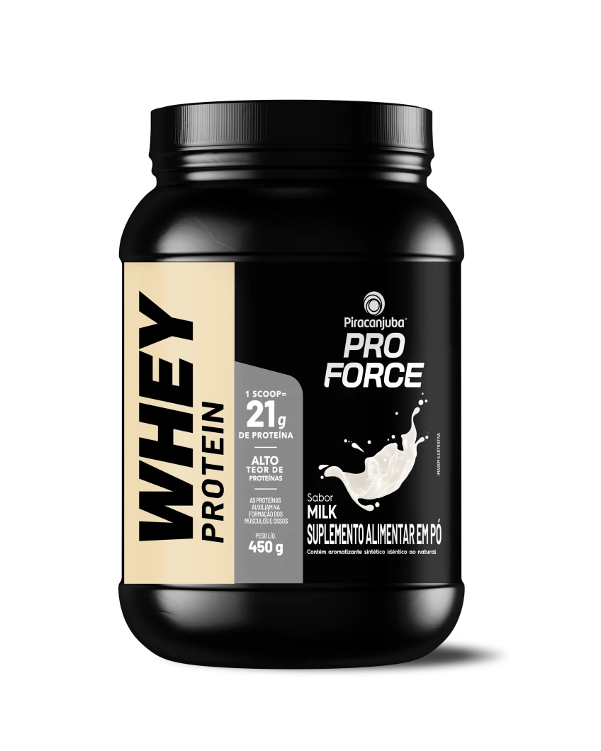 Whey Protein Piracanjuba Milk, 21g de proteína, 450g