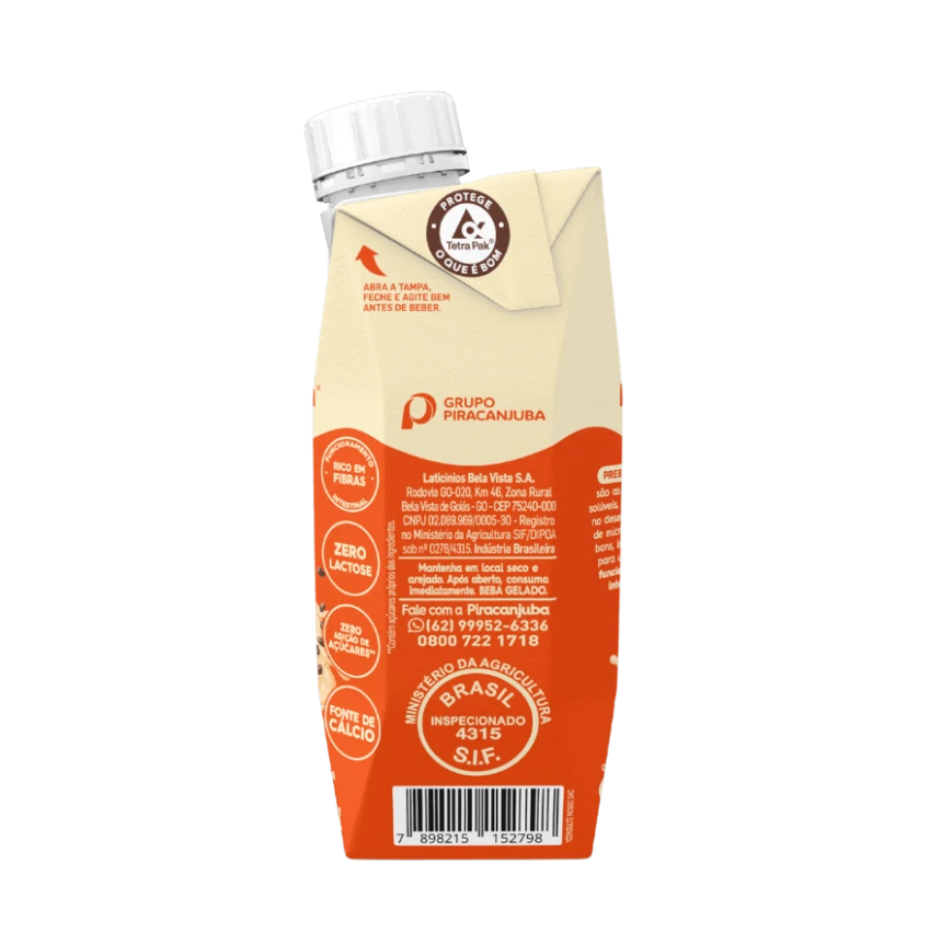 Bebida Láctea com Cereais Piracanjuba Mamão & Maçã 250ml