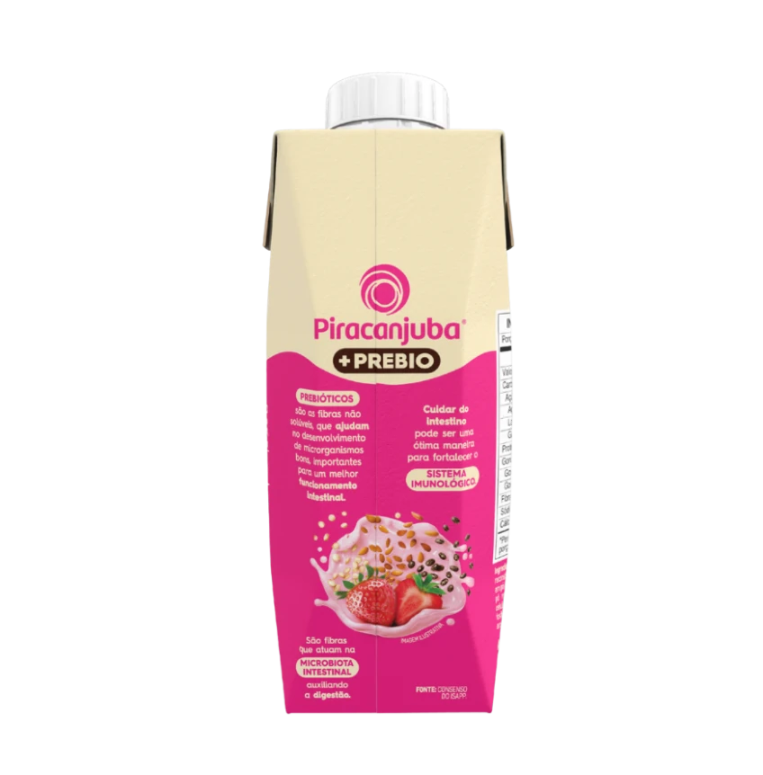 Bebida Láctea com Cereais Piracanjuba Morango 250ml