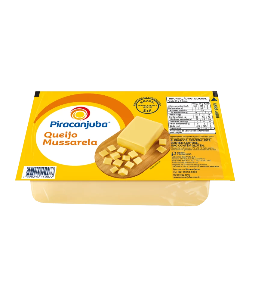 Queijo Mussarela Piracanjuba 500g