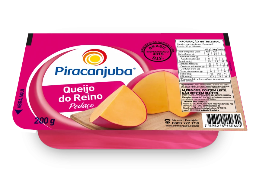 Queijo do Reino Piracanjuba 200g