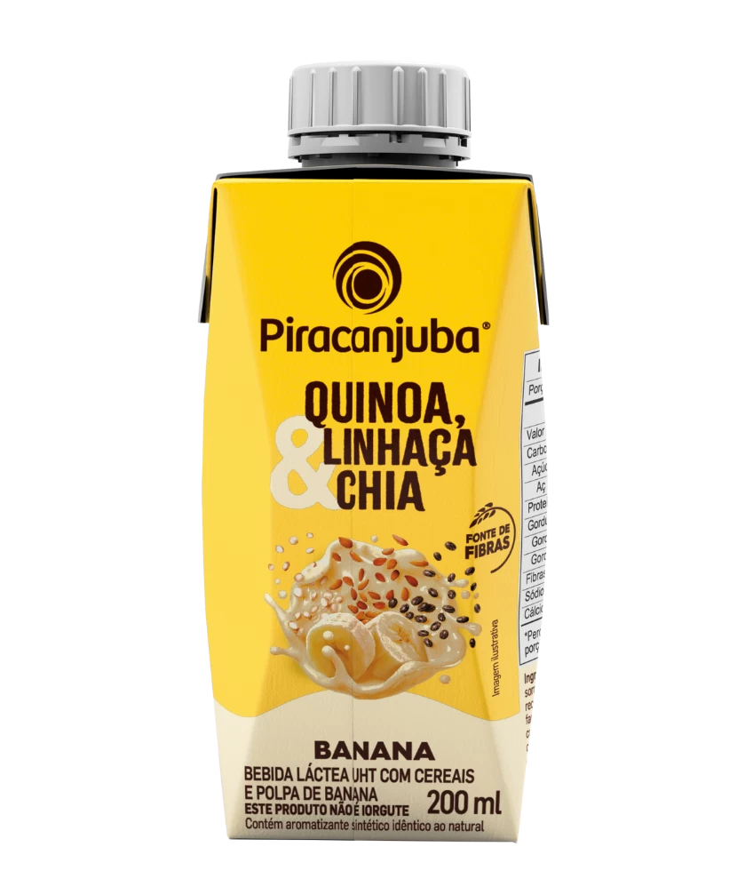 Bebida Láctea com Cereais Piracanjuba Banana 200ml