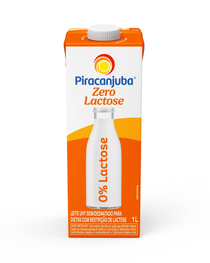 Leite Semidesnatado Zero Lactose Piracanjuba 1L