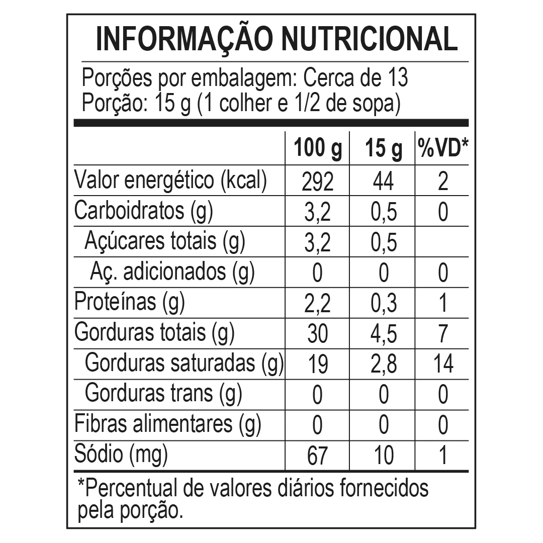 <p>Informação Nutricional</p>