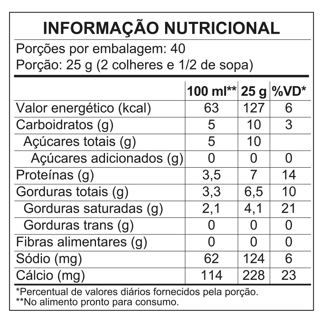 <p>Informação Nutricional</p>