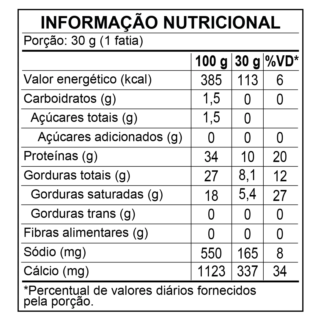 <p>Informação nutricional</p>
