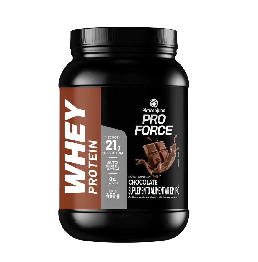 Produto Whey Protein Pó Chocolate Piracanjuba ProForce 450g