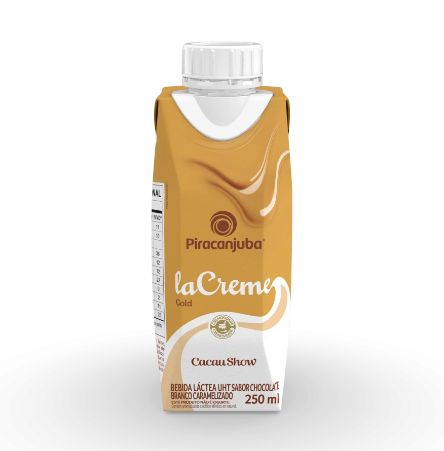 Produto Piracanjuba + Cacau Show La Creme Gold 250ml