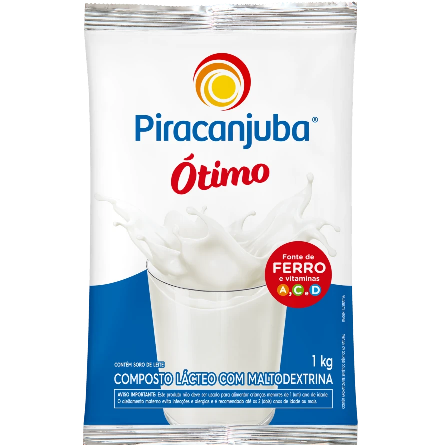 Composto Lácteo com Maltodextrina Piracanjuba Ótimo 1kg