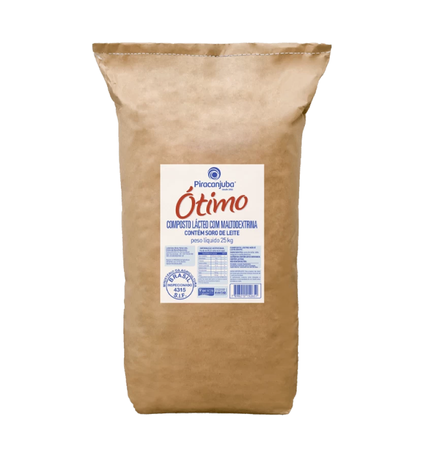 Produto Composto Lácteo com Maltodextrina Piracanjuba Ótimo 25 kg