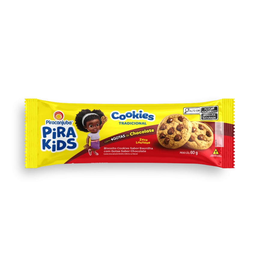 Produto Cookies Piracanjuba Pirakids Tradicional