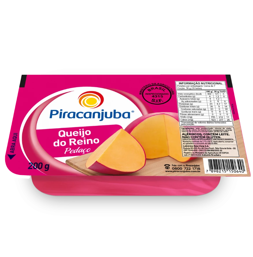 Queijo do Reino Piracanjuba 200g