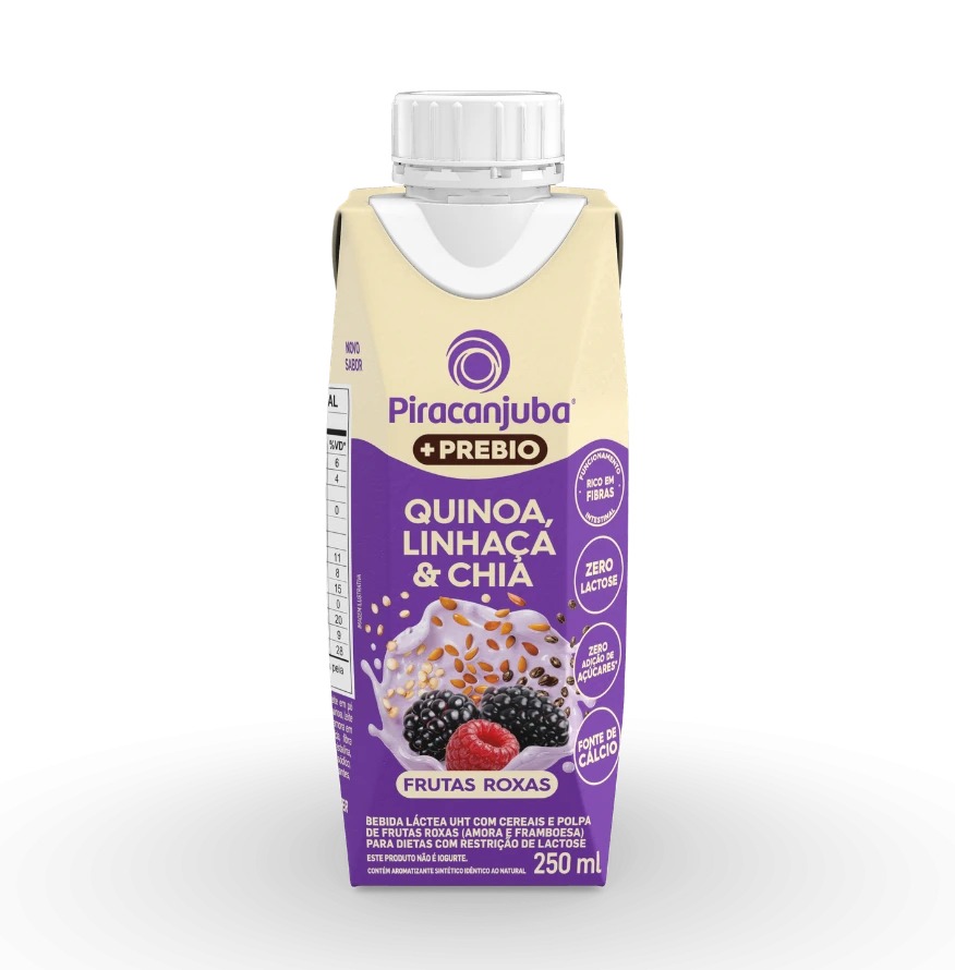 Produto Bebida com Cereais +Prebio Frutas Roxas Piracanjuba 250ml