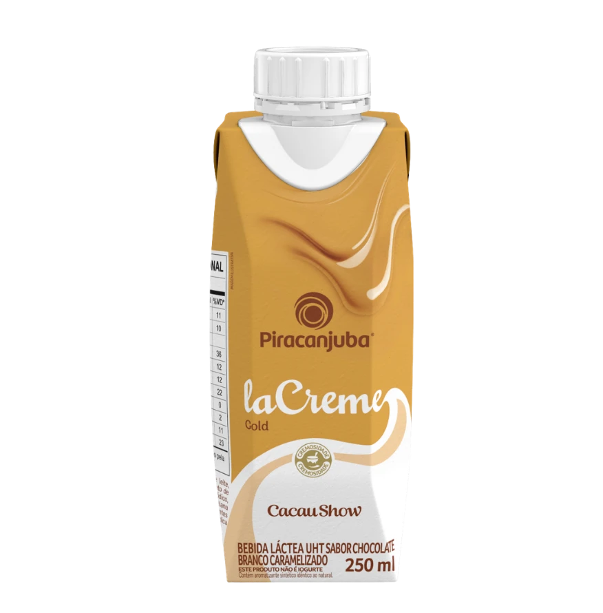 Produto Piracanjuba + Cacau Show laCreme Gold 250ml