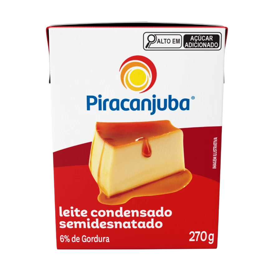 Produto Sweetened Condensed Semi-Skimmed Milk 270g and 395g