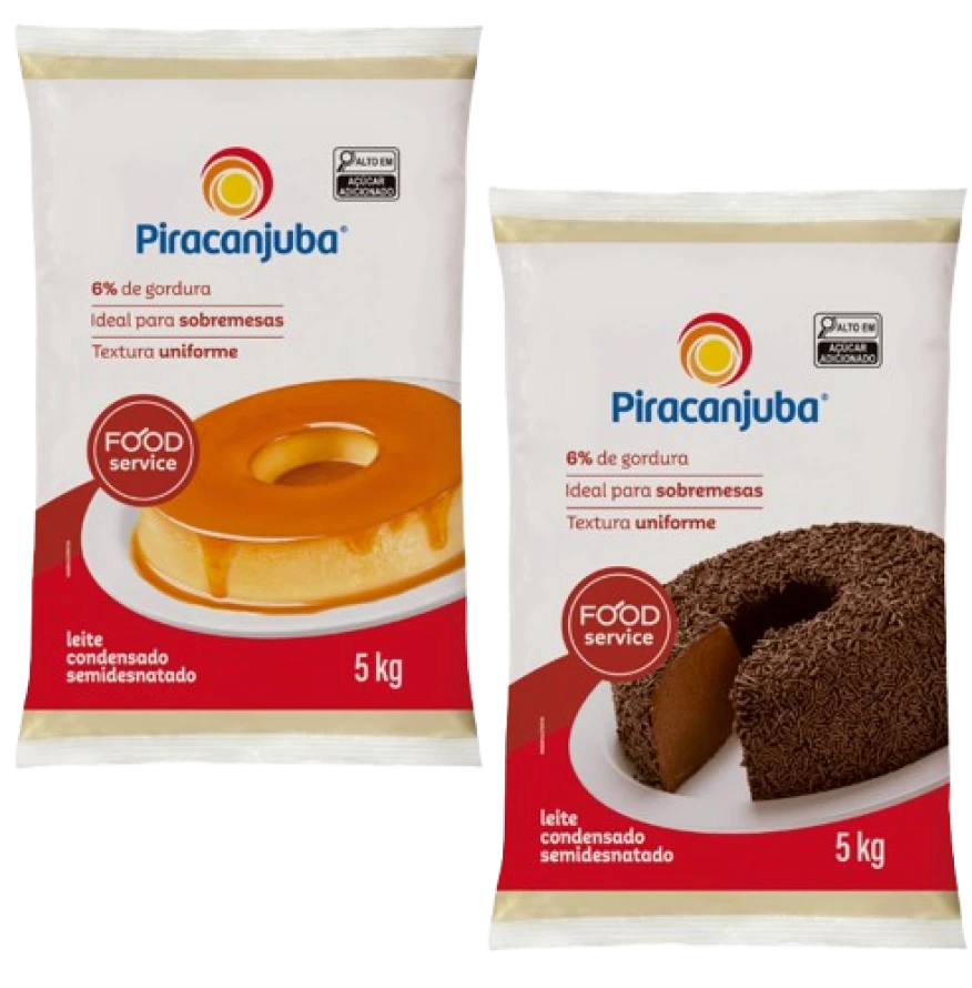 Produto Leite Condensado Semidesnatado Piracanjuba 5kg