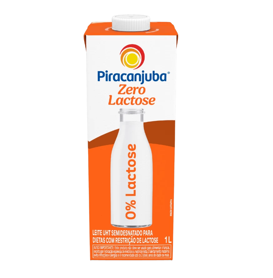 Leite Semidesnatado Piracanjuba Zero Lactose 1L