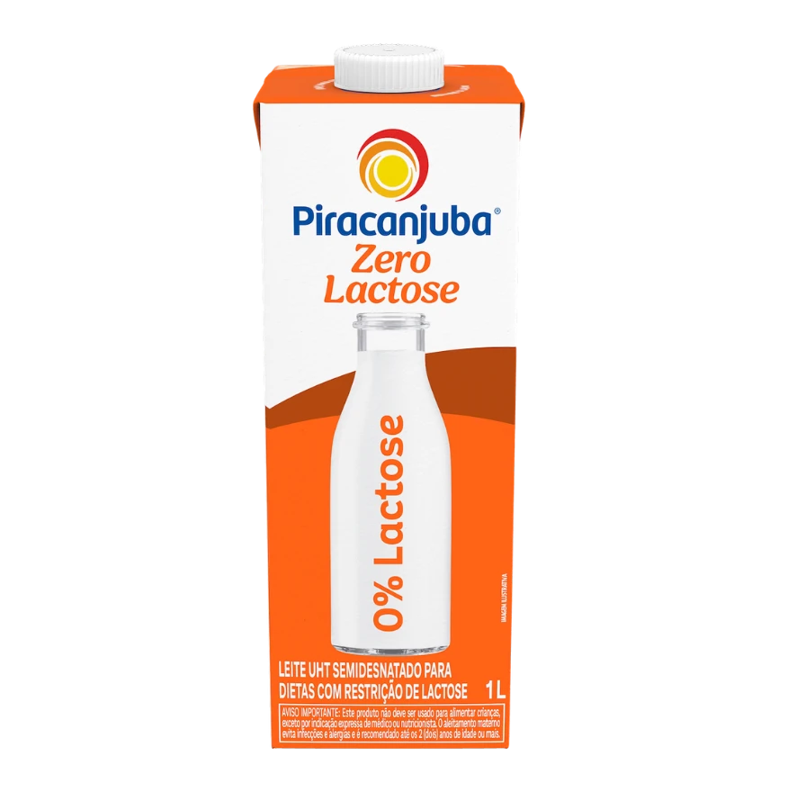 Leite Semidesnatado Piracanjuba Zero Lactose 1L