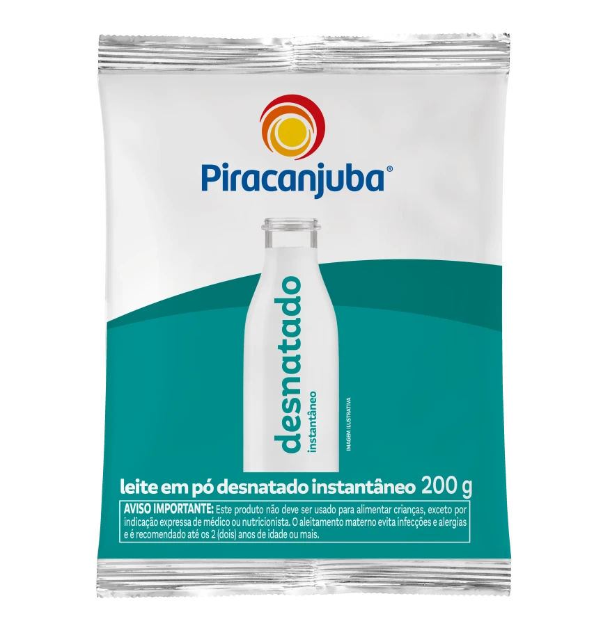 Produto Leite em Pó Desnatado Instantâneo Piracanjuba 200g