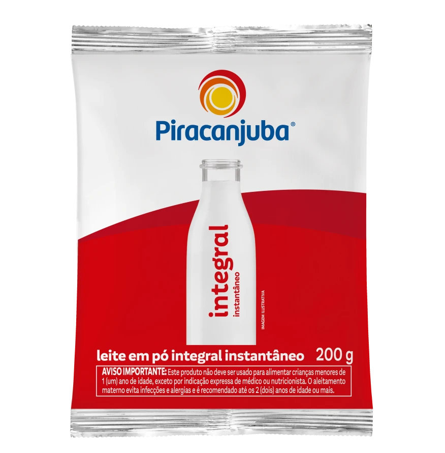 Produto Leite em Pó Integral Instantâneo Piracanjuba 200g