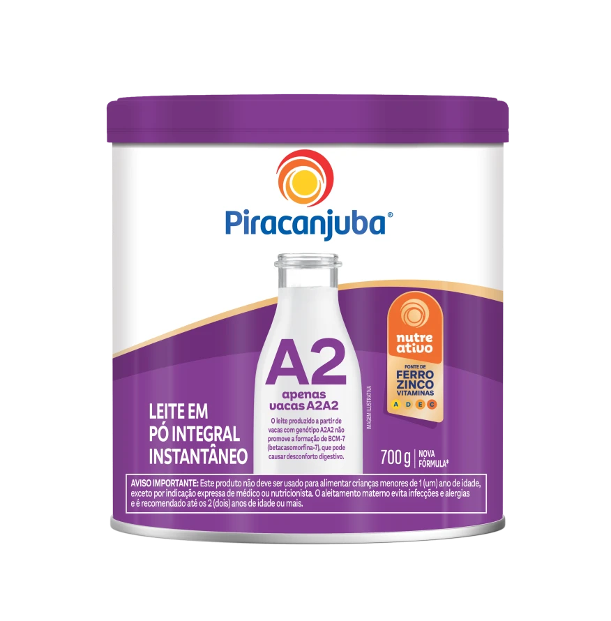 Produto Leite em Pó Integral Instantâneo Piracanjuba A2 700g