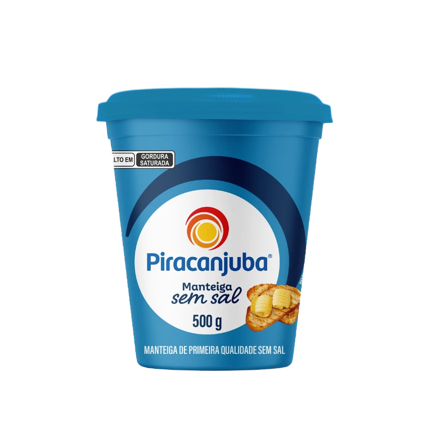 Produto Manteiga sem Sal Piracanjuba 500g