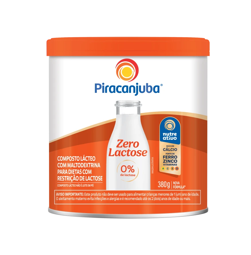 Composto Lácteo Piracanjuba Zero Lactose 380g