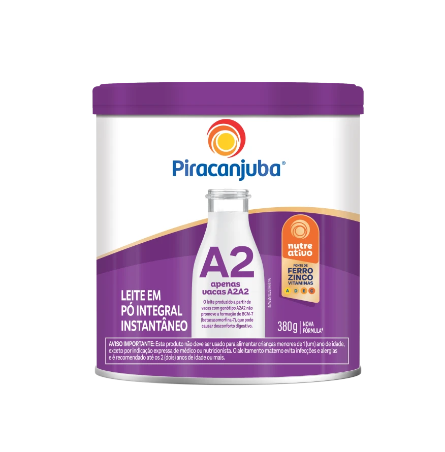 Leite em Pó Integral Instantâneo Piracanjuba A2 380g