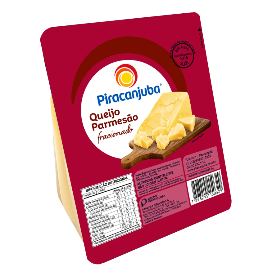 Queijo Parmesão Fracionado Piracanjuba