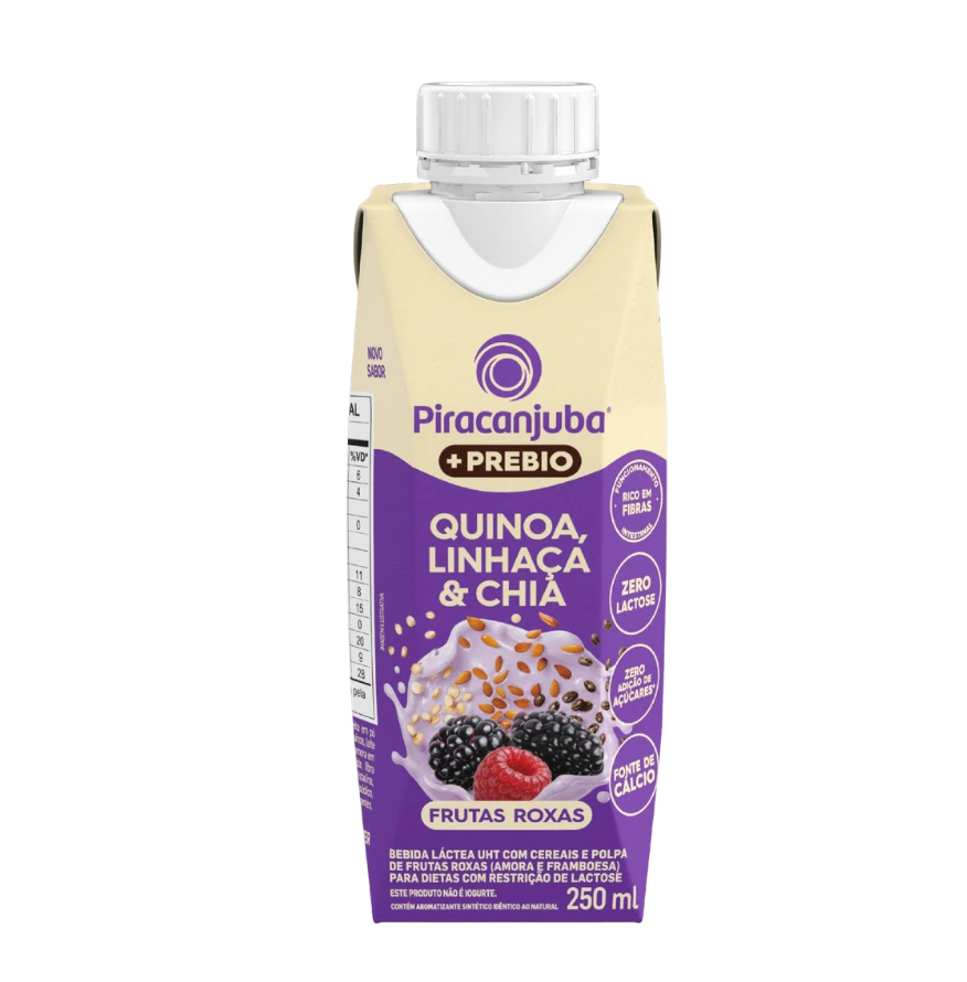 Produto Bebida com Cereais +Prebio Frutas Roxas Piracanjuba 250ml